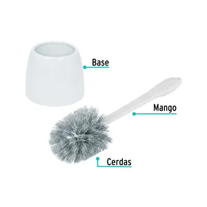 Klintek Box di 12 sanitari in acciaio inox porta scopino con tazza di vetro Design moderno per uso bagno o Hotel