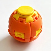 Jouet anti-stress fantaisie d'Halloween en plastique, imprimé en 3D, à presser et rotatif, pour soulager l'anxiété des enfants et des adultes