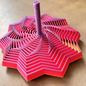 Juguete Sensorial Antiestrés de Plástico PLA Impreso en 3D, Torre de Rábanos Expandible en Espiral, para Niños de 5 a 7 Años, Adultos con TDAH, Personalizable - Product Image 5