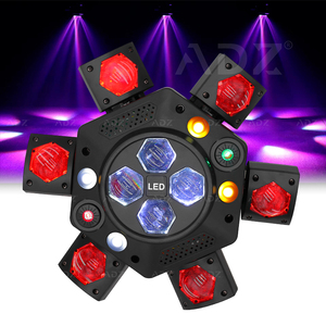 ADZ - Cabeza Móvil <span class=keywords><strong>de</strong></span> Luz LED RGBW 4 en 1 <span class=keywords><strong>de</strong></span> 6 Brazos con Efecto <span class=keywords><strong>de</strong></span> Ojos <span class=keywords><strong>de</strong></span> Abeja, Láser Rojo y Verde, para Música, Discoteca, Fiesta, <span class=keywords><strong>Club</strong></span> Nocturno, Efectos <span class=keywords><strong>de</strong></span> Escenario - Product Image 1