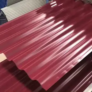 Stock Available 3mx1mx0.4mm Color Coated Corrugated Roofing Sheet Corrugated Steel Tile For Construction GB Standard Press Tile