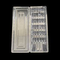 Scatola per Imballaggio Blister Trasparente in PET Ecologico Monouso con Stampa a Rilievo per Alimenti, Frutta, Insalata, Pane, Crema, Pranzo