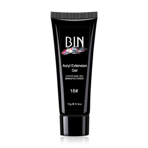 BIN Poligel Acrygel Venta al por mayor Suministros para <span class=keywords><strong>uñas</strong></span> Etiqueta privada Brillo Colores UV Extensión de <span class=keywords><strong>uñas</strong></span> Acrílico Poly Gel <span class=keywords><strong>rosa</strong></span> claro nude - Product Image 5
