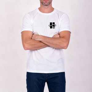 Camiseta Deportiva Transpirable de Algodón Peinado Premium con Bordado Personalizado de Alta Calidad, Camiseta Básica de Color Sólido para Hombre, Corte Holgado, 200 Gsm - Product Image 2