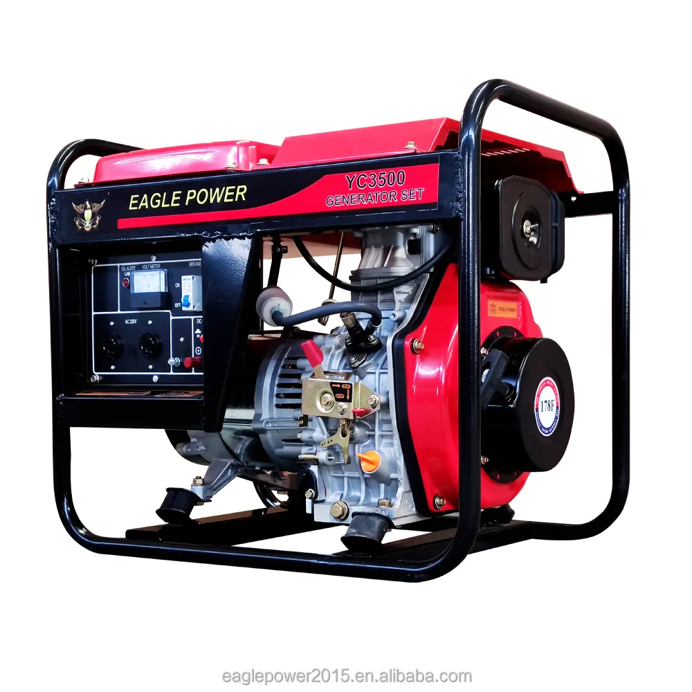 High Quality Open Type Portable Generator Diesel Engine Single/Three Phase