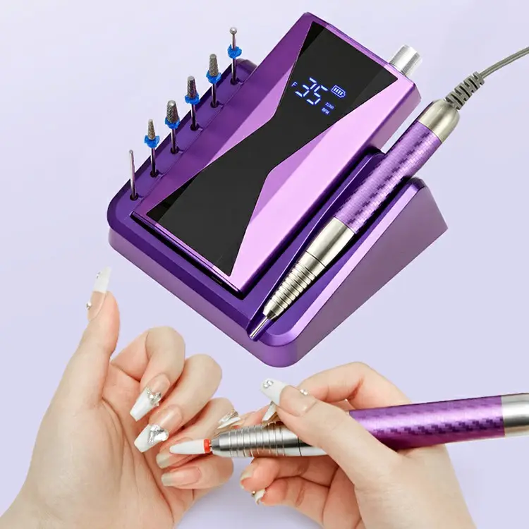 Portable Electric Gel Polish Remove File 35000rpm Nail Drill Machine Rechargeable Nail Drill