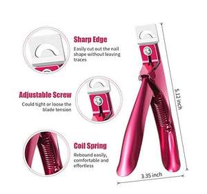 Acier inoxydable Artificiel Acrylique <span class=keywords><strong>Faux</strong></span> Ongles Pointe Clipper Cutter Trimmer Manucure Pédicure Sharp Lame Clip Outil - Product Image 6