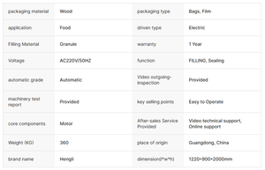 Machine d'emballage verticale automatique de granulés SPK320K 50-500g à haute précision pour aliments, graines de légumes et chips - Product Image 5
