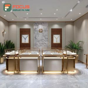 Luxury Premium Jewelry Display System Laminated Finish Jewelry Shop Display Counter - Product Image 1