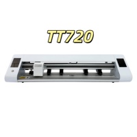 Plotter de Corte Automático de Doble Cabezal con Pantalla Táctil TT720 de Alta Calidad, Motor Paso a Paso Inteligente, Corte de Alta Precisión de 720mm y 3m