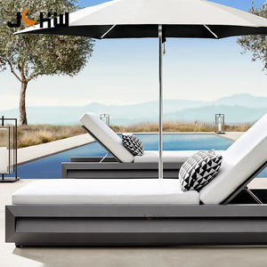 Juecheng Marco de aluminio Lounge Bed Outdoor Chaise Daybed para jardín Piscina Patio Park Hotel Villa Tumbona junto a la piscina - Product Image 5