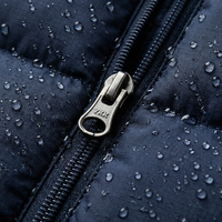 Veste matelassée réversible pour homme, à capuche zippée, légère, imperméable, isolée, 95% duvet de canard, pour l'extérieur, hiver, OEM, personnalisable, vente en gros