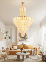 Lustre moderne en cristal de grande taille, métal doré, luminaire rond E27, lampe de plafond pour salle à manger, salon