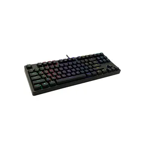 Whole Sale High Quality Oem Type-C 87 Keys Mini Wired Rgb Led Mechanical Gaming Keyboard for Gamer Desktop Pc Computer