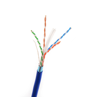 Cable de Red FEIBOER U/FTP F/UTP para Interiores/Exteriores Cat5E/Cat6/Cat7, 4 Pares*0.57mm BC/CCA, Blindaje Simple, 100m/305m/500m, Logotipo Gratuito