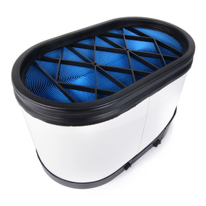 Filtre à air pour camion P616056, forme ovale bleue, pour camions lourds et engins de construction, pièce de rechange - Product Image 1