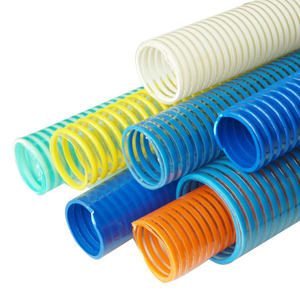 Tuyau d'aspiration en PVC renforcé en spirale haute pression 4 6 8 10 12 pouces, résistant à l'usure, type tendon de bœuf, pour l'eau, longueur personnalisée - Product Image 1