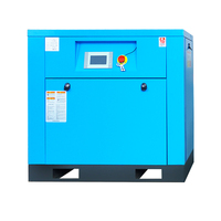 Compresseur d'air silencieux à vis rotative mini 5HP 10 bars, sans huile, refroidi par air, avec roulement |   Stationnaire 380V pour atelier/bricolage
