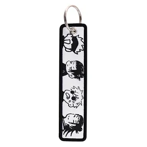 Portachiavi Anime Jujutsu Kaisen Gojo Satoru per Moto e Auto, Regalo per Uomini, Ciondolo Ricamato, Gioielli alla Moda - Product Image 5