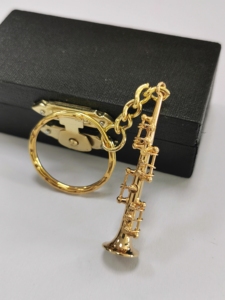 Đồ lưu niệm âm nhạc, móc khóa nhạc cụ cello, quà tặng bảo tàng, móc khóa hình nhẫn - Product Image 2