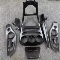 Kit complet de garnitures intérieures en fibre de carbone pour console centrale et panneaux de porte pour Mercedes Benz W205 X253 C260L C200 C63 Coupé Accessoires