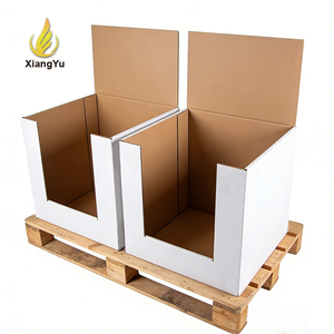 Présentoir sur pied en carton ondulé grand format personnalisé pour lingettes pour bébés et produits pour tout-petits, idéal pour supermarchés - Product Image 1
