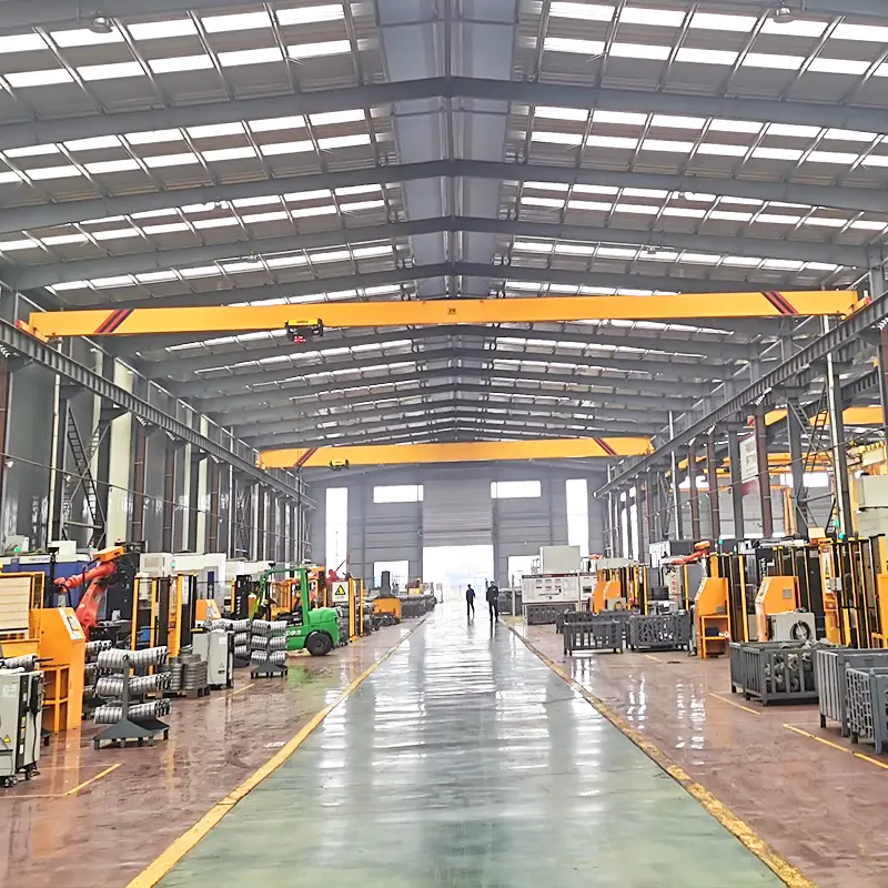 easy installation workshop traveling single girder overhead crane