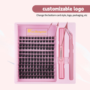 Meilleures ventes DIY <span class=keywords><strong>Cils</strong></span> artificiels bouclés brillants en cheveux synthétiques sans cruauté animale pour SHEIN, style européen et américain - Product Image 5