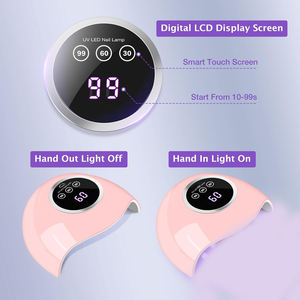 Lampe à ongles UV LED de qualité supérieure pour usage domestique, séchoir portable haute puissance pour gel avec écran intelligent et utilisation simple – Vente en gros - Product Image 4