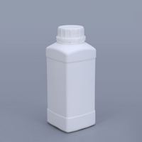 UMETASS Wholesale 500ML HDPE Bouteille en plastique carrée de qualité alimentaire avec bouchon à vis