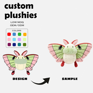Peluche personnalisée <span class=keywords><strong>Kawaii</strong></span> en forme de papillon, peluche personnalisée avec <span class=keywords><strong>dessin</strong></span> sur mesure, peluches papillons personnalisées pour souvenir d'<span class=keywords><strong>anniversaire</strong></span>, <span class=keywords><strong>cadeau</strong></span> promotionnel - Product Image 1