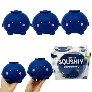 Jouet Squishy Jumbo Myrtille Parfumée USA Warehouse, Balle Anti-Stress Mignonne Kawaii pour Décompression et Jeu Sensoriel - Product Image 3