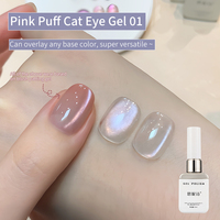 Vernis à ongles en perles de verre transparent à l'eau bouillie rose