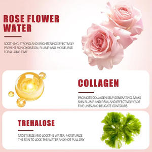 Masque facial en feuille de bio-collagène rose en gros, éclaircissant, rajeunissant, hydratation de nuit, glycérine, ODM, soin coréen pour tous - Product Image 5