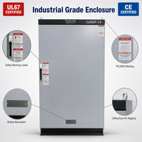 Tableau de distribution basse tension industriel à double alimentation ATS avec 6 prises, verrouillage anti-effraction, boîtier métallique IP66