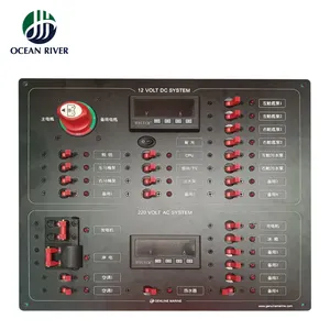 Ocean River customized main power distribution panel waterproof electrical switch panel with Circuit Breakers for marine boat