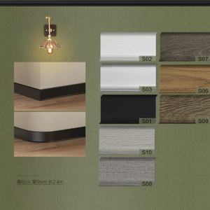 Rodapié <span class=keywords><strong>blanco</strong></span> de madera maciza pura-4/6/7/8cm de espesor, diseño plano con acabado <span class=keywords><strong>lacado</strong></span> - Product Image 5