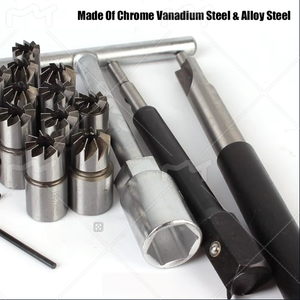 Juego de cortadores de asiento de inyector diésel profesional, limpieza y descarbonización, escariadores de 15mm-21mm, paquete removedor de carbono - Product Image 5