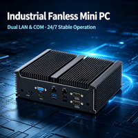 Mini PC Industrial sin Ventilador, 4LAN 6LAN RJ45 Gigabit J4125 J6414 Core I3/i5/i7, Computadora de Panel Todo en Uno