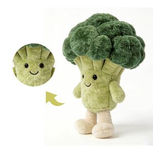 Customize Broccoli Stuffed Plush Toy Custom Green Broccoli Plush Stuffed Toy Wholesale Green Broccoli Stuffed Plush <b>Doll</b> - Product Image 2
