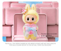 Pop Mart Labubu the MONSTERS Let's Checkmate Figurine en vinyle et peluche, carte à suspendre, Aventure d'échecs, Figurine mignonne, Poupée anime, Jouets de collection