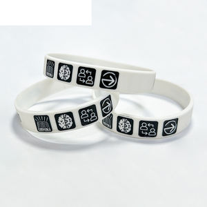 צמידי יד לקידום אירועים עם לוגו בהתאמה אישית, בסגנון ימי, עמידים למים, מסיליקון PVC רך, סיטונאי, <span class=keywords><strong>2025</strong></span> - Product Image 2