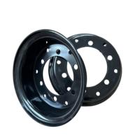 Jante de roue en acier noir neuve personnalisée de marque Xinglu 5.00-10 pour chariot élévateur à palettes, garantie 1 an, pneus 6.5-10
