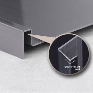 <span class=keywords><strong>Plinthe</strong></span> dissimulée pour maison et appartement modernes en acier inoxydable 304 5cm 8cm 6cm 4cm Bande d'étanchéité pour carreaux Accessoires pour carreaux - Product Image 3