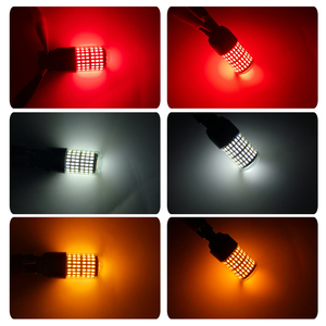 AMS 3014 LED luce di direzione 144smd CanBus 1156 BA15S <span class=keywords><strong>P21W</strong></span> BAY15D BAU15S PY21W lampada T20 W21W lampadine 1157 compatibili con 7440 - Product Image 5