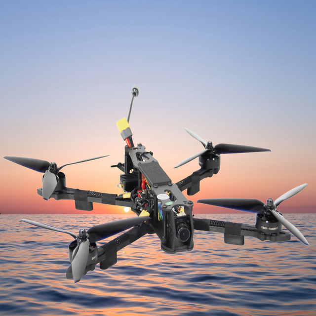 MARK4 7-Inch FPV Drone with Camera 3W High Power Transmission 2KG Payload Capacity 10KM Range Remote Control 1080p FHD