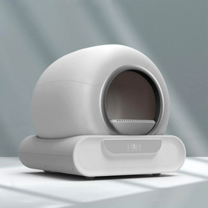 Caja de Arena Inteligente para Gatos, Redonda, de 65L, Autolimpiable, con Bajo Nivel de Ruido, Operación Táctil, Control por Aplicación, Plástico ABS Resistente, Venta al Por Mayor - Product Image 1