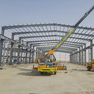 Prefabricated Building Construction Hangar Easily Assembled Cheap Prefab Metal Portal Frame Steel Structure