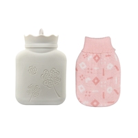 Mini sac à eau chaude et froide en Silicone, sacoche Portable étanche, Durable et mignonne, pour bouteille d'eau chaude et froide, pour l'hiver, 1 pièce, 340ml