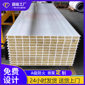 Rock Wool Sandwich Panel 2000mm Fire Resistant Exterior Wall Industrial Metal Composite Insulation Board - Product Image 5